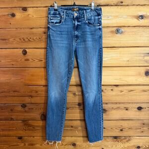 Mother The Looker Ankle Fray Jean in Walking On Clouds size 27